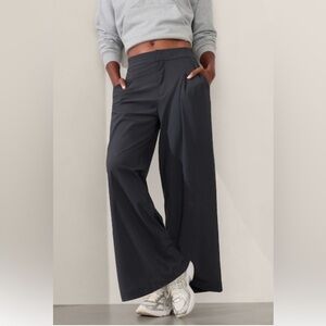 Athleta Pinnacle Trouser Size 12 Tall in Dark Gray (Black Sand) NWT